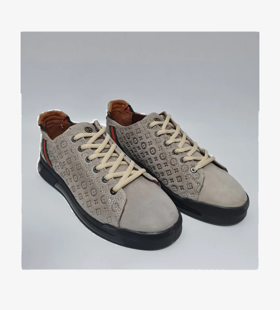 Marcomen Yumuşak Hakiki/Gerçek Deri Bağcıklı Sneaker Spor Günlük Ayakkabı 17276 model görseli