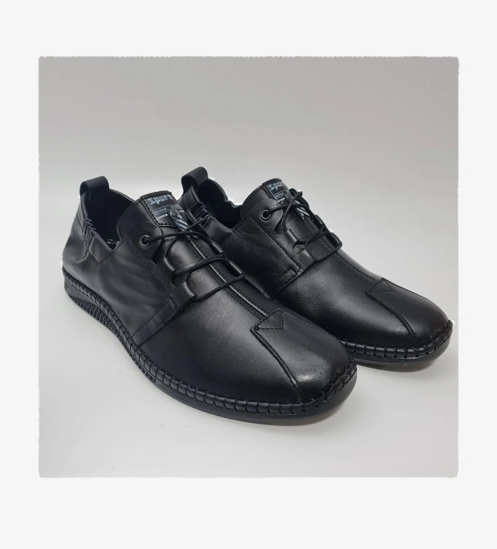 Voyager Bağlı Önü Parçalı Çarık Model Hakiki/Gerçek Deri Rahat Günlük Ayakkabı 5146 model görseli