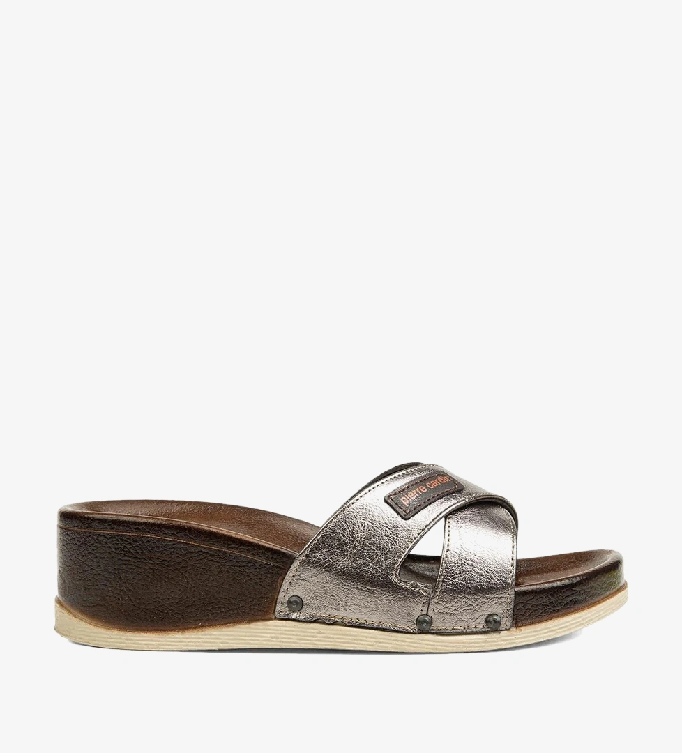 Pierre Cardin ® | PC-7010-3485 Platin - Kadın Terlik