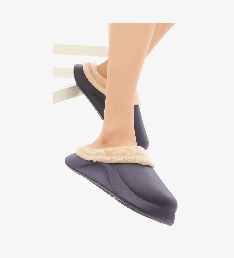 Tonny Black Tonny Black Kadın Lacivert Rahat Kalıp İçi Kürklü Eva Terlik Flo'da! Lacivert - 1. görsel