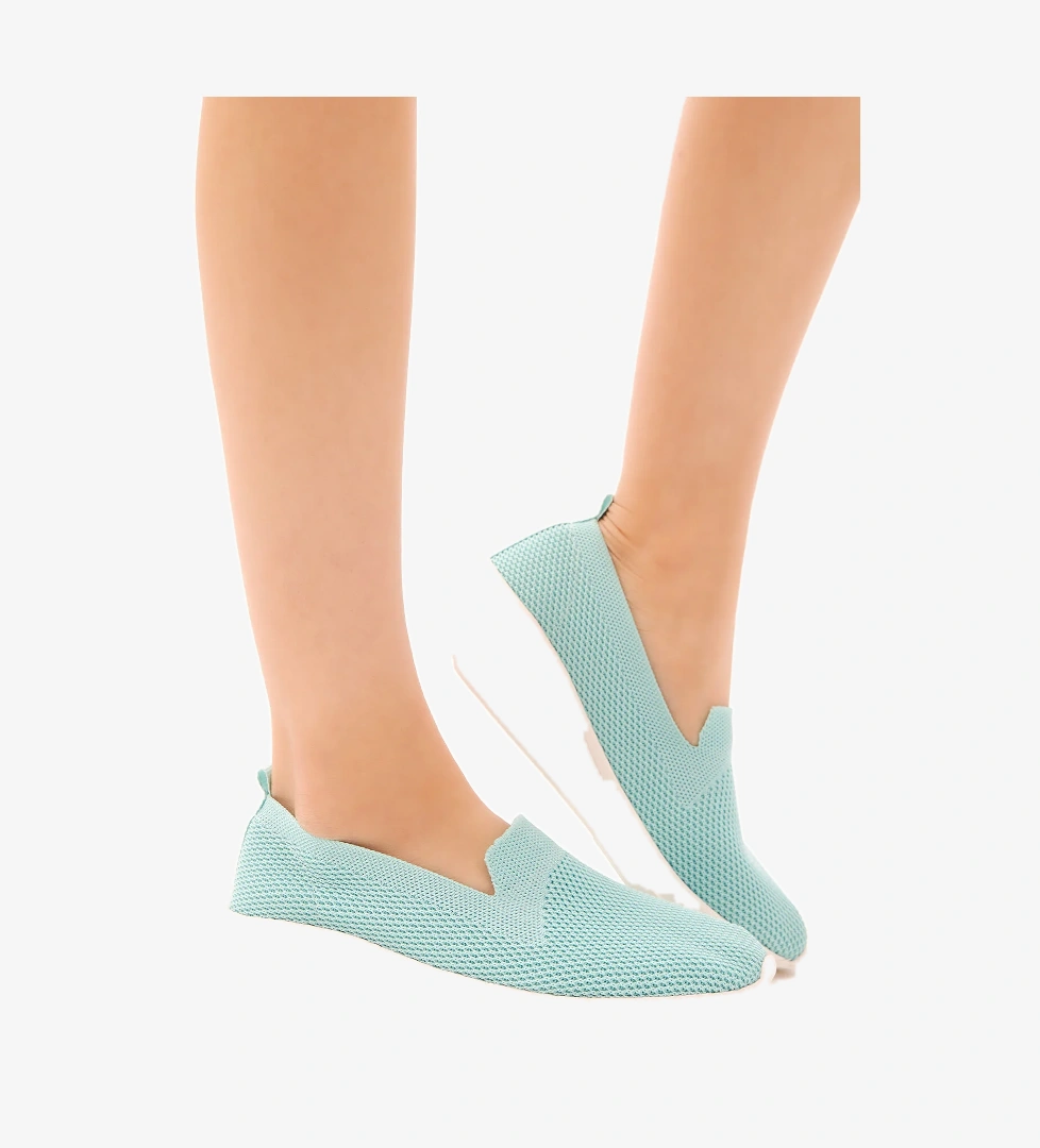 Tonny Black Kadın Turkuaz Rahat Kalıp Triko Sneaker model görseli