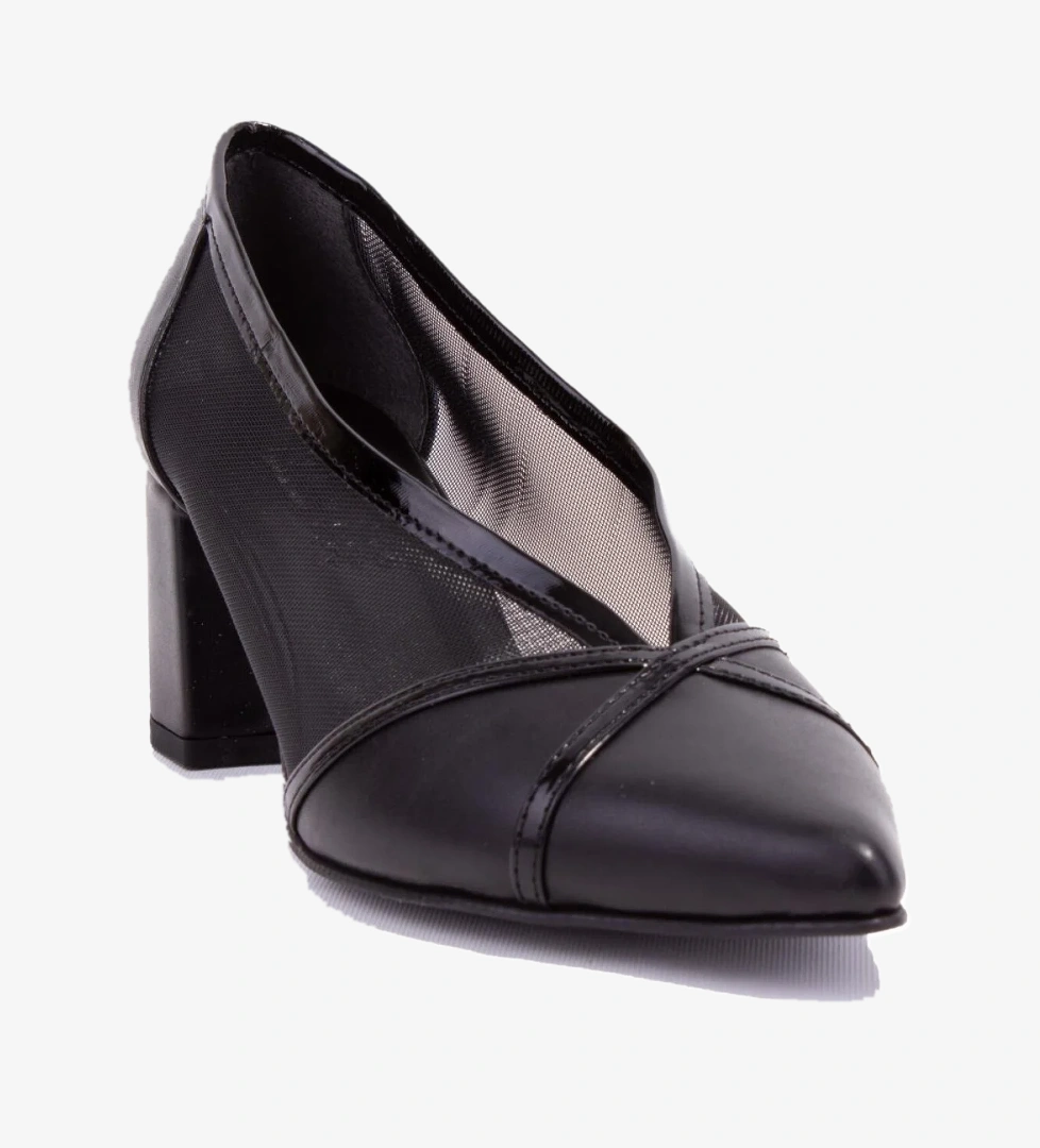 Dagoster Dza07-2682009 Siyah Süet Klasik Topuklu Kadın Ayakkabı model görseli