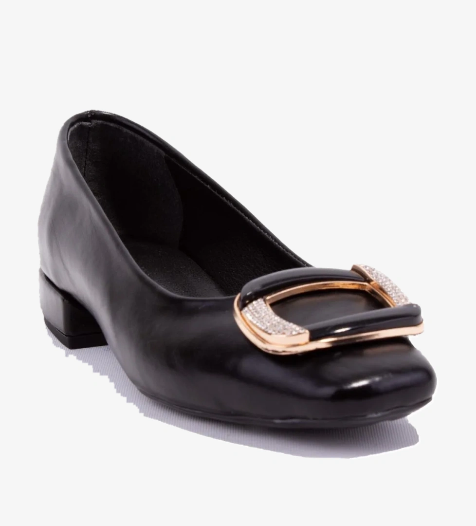 Dagoster DZA07-8243813 Siyah Klasik Topuklu Kadın Ayakkabı model görseli