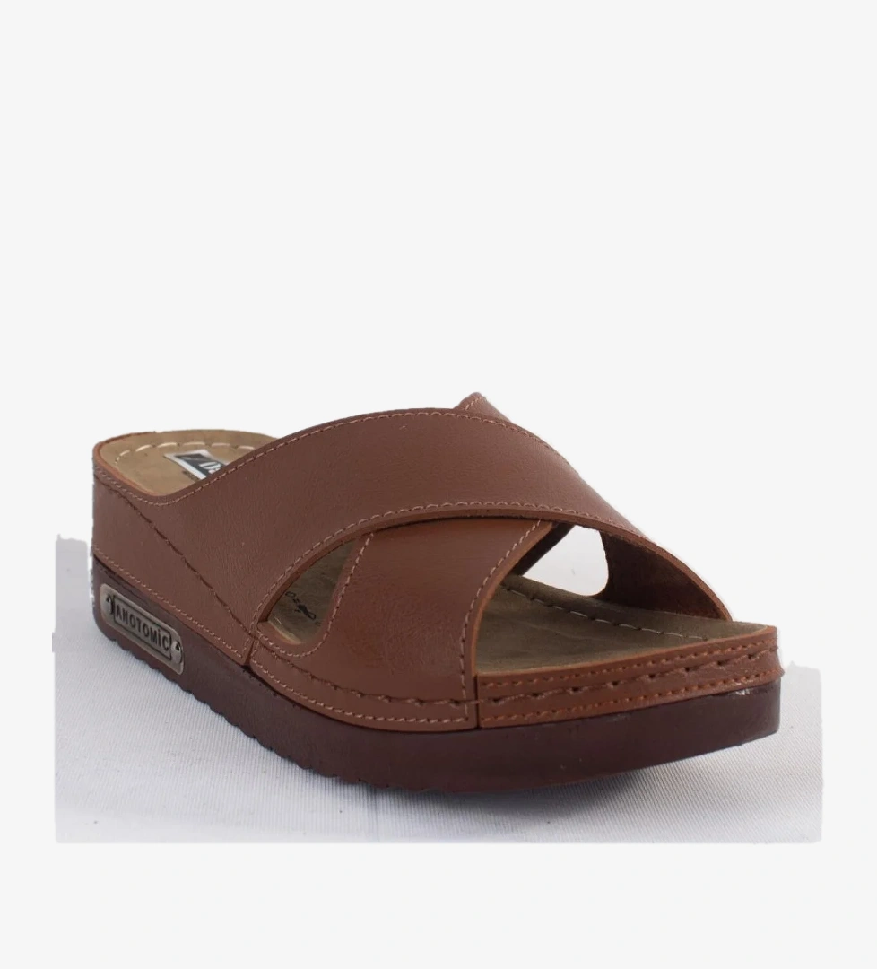 Dagoster Dza37-3029 Taba Siyah Günlük Ortopedik Kadın Terlik model görseli