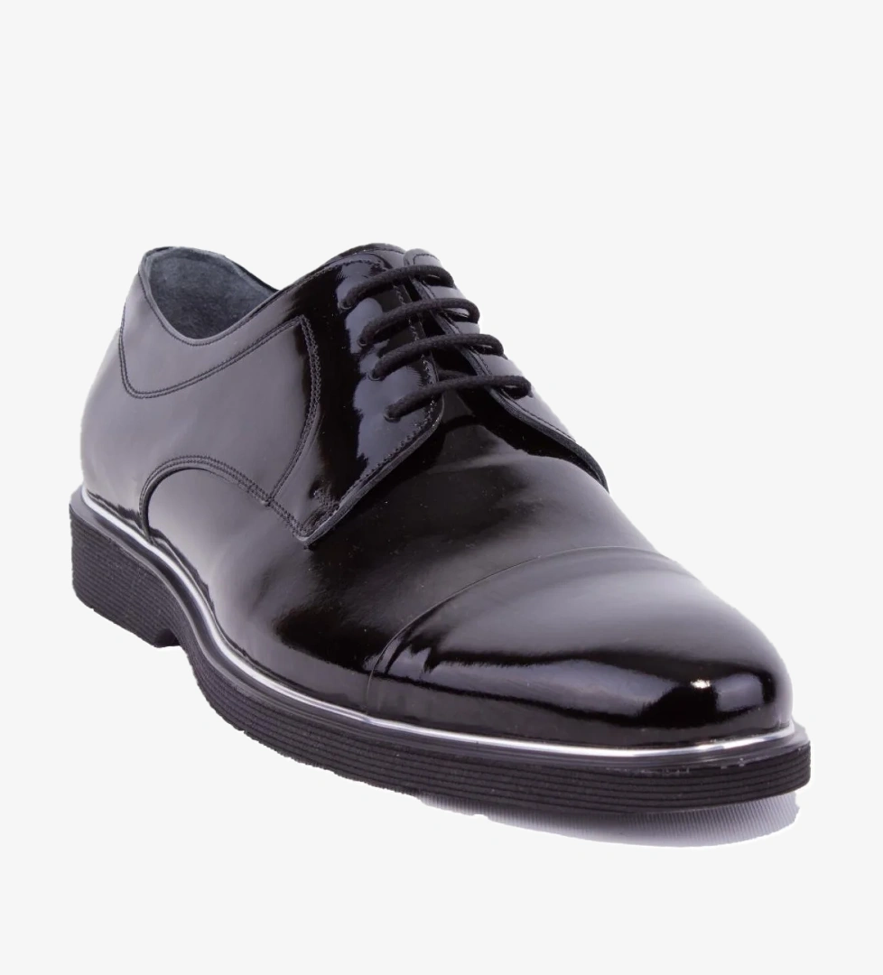 Dagoster DMA08-025 Siyah Rugan Ortopedik Günlük Erkek Deri Ayakkabı model görseli