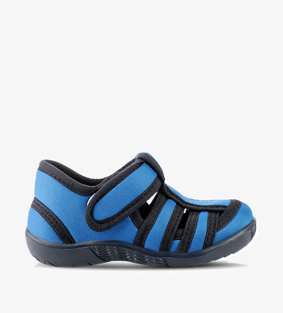 Slazenger Uzzy Erkek Çocuk Cırt Saks Cırtlı Lacivert Mavi Sandalet model görseli