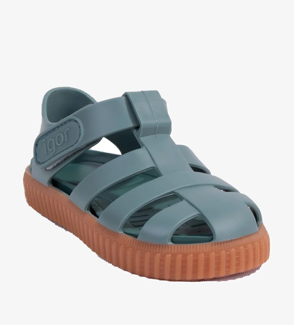 S10291 Nıco Caramelo Yeşil Ortopedik Günlük Erkek Çocuk Sandalet