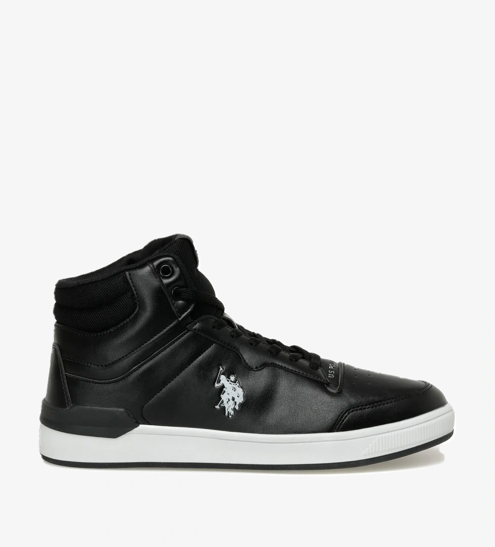 U.S. Polo Assn. ORION 3FX Siyah Erkek High Sneaker - Görsel 1