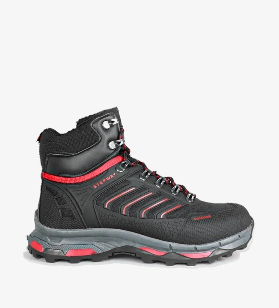 8055 Stepway Siyah-Kırmızı Outdoor Erkek Bot - Görsel 1