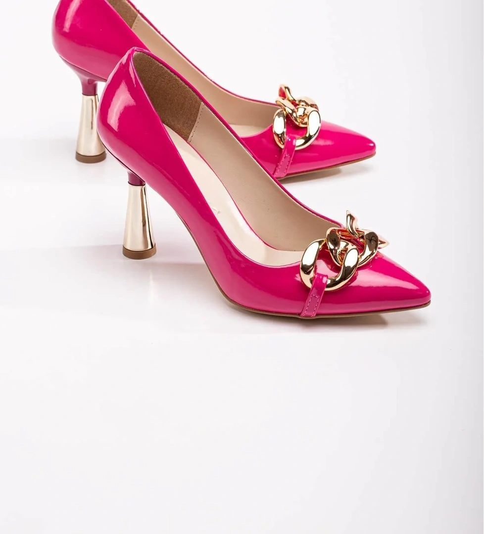 Kadın Zincirli Topuklu Ayakkabı FUJE RUGAN