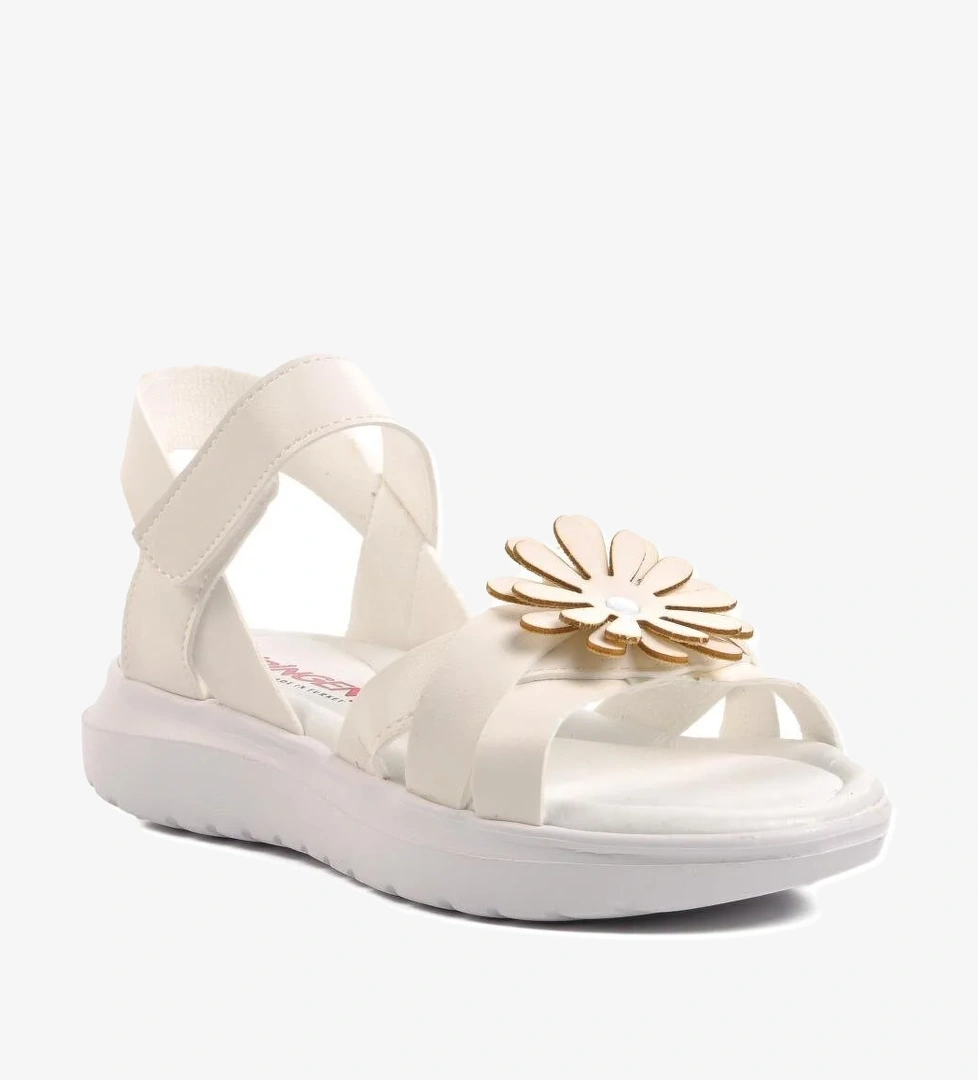 Şng 8010-F Beyaz Kız Çocuk Sandalet