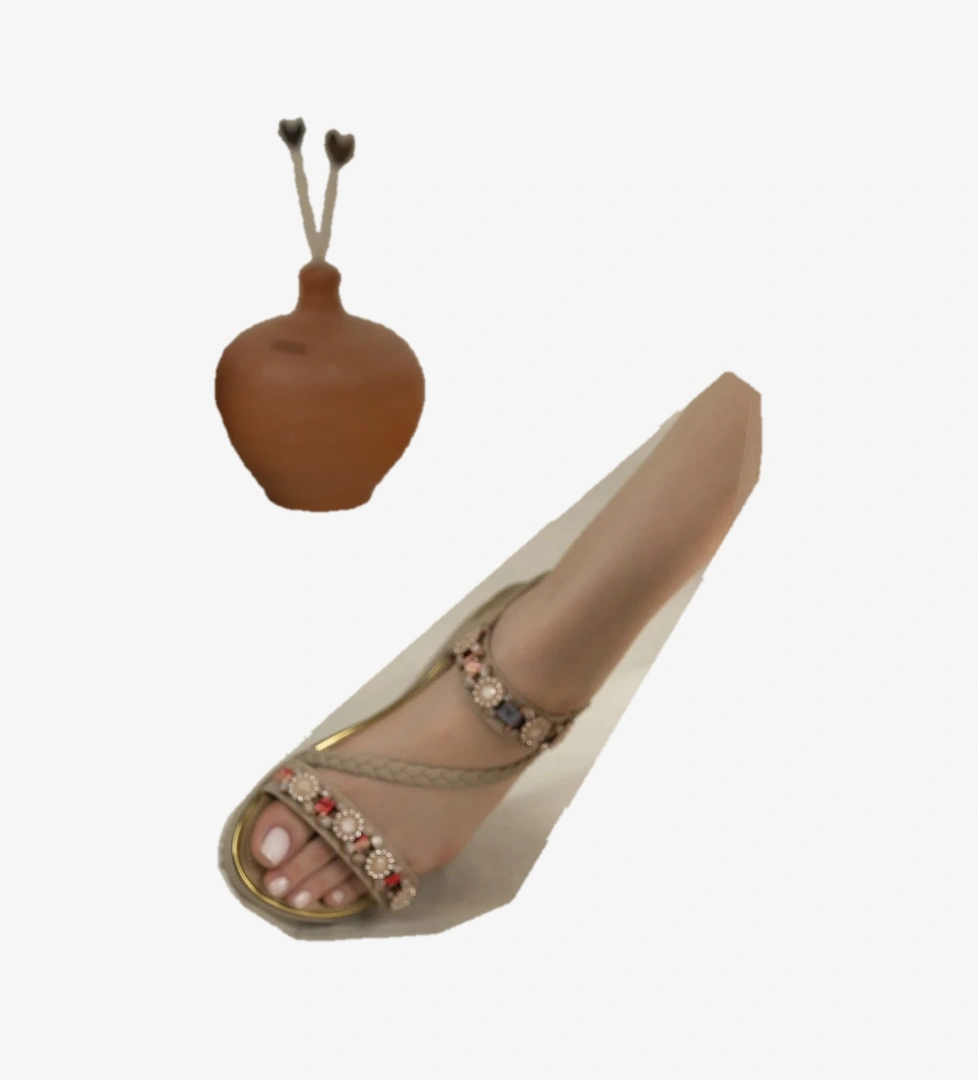 Claire Anatomik Ortopedik Taban Fashion Taşlı Günlük Kadın Sandalet - Görsel 1