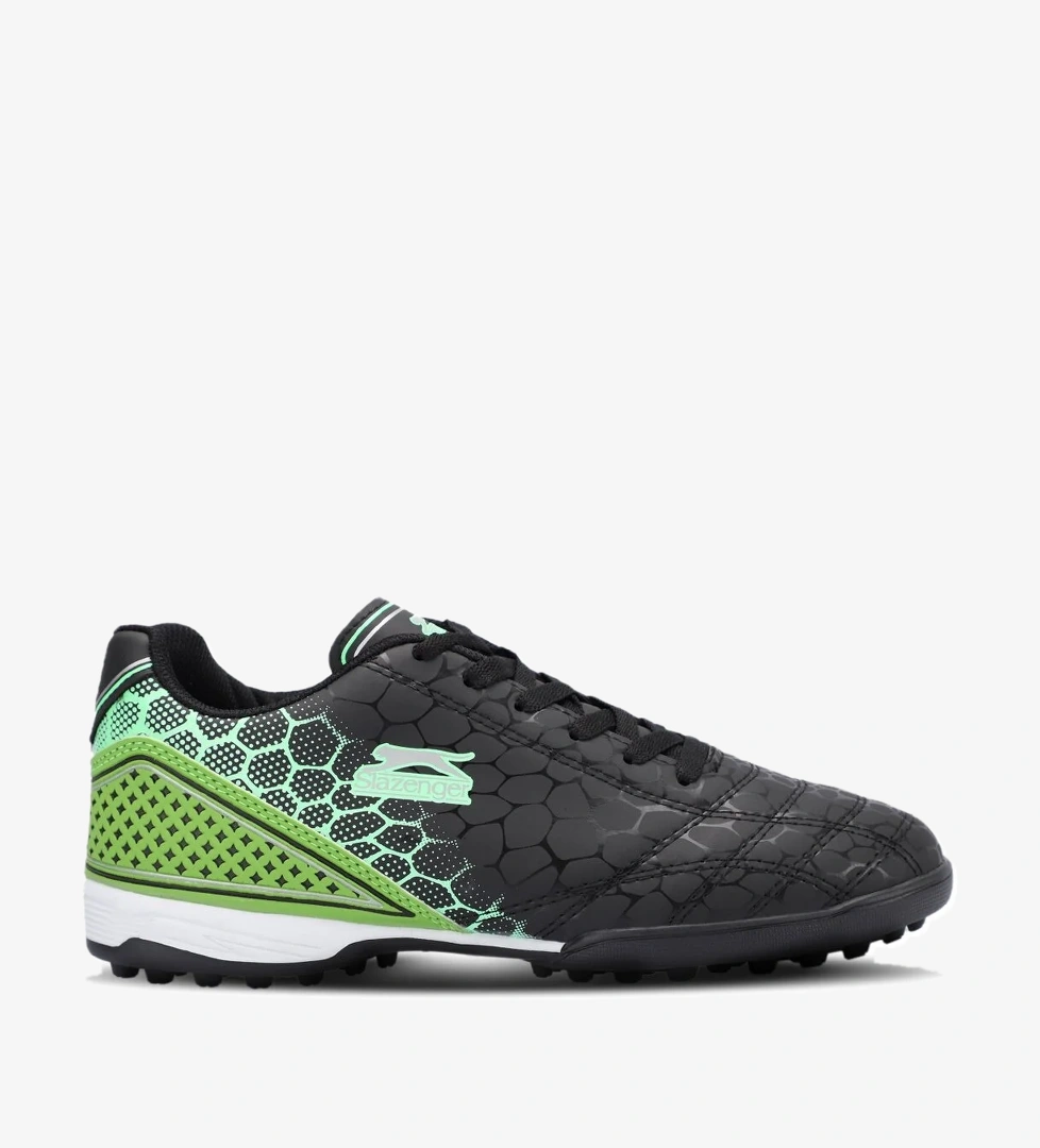 DANGER I HS Futbol Erkek Çocuk Halı Saha Ayakkabı Siyah / Yeşil