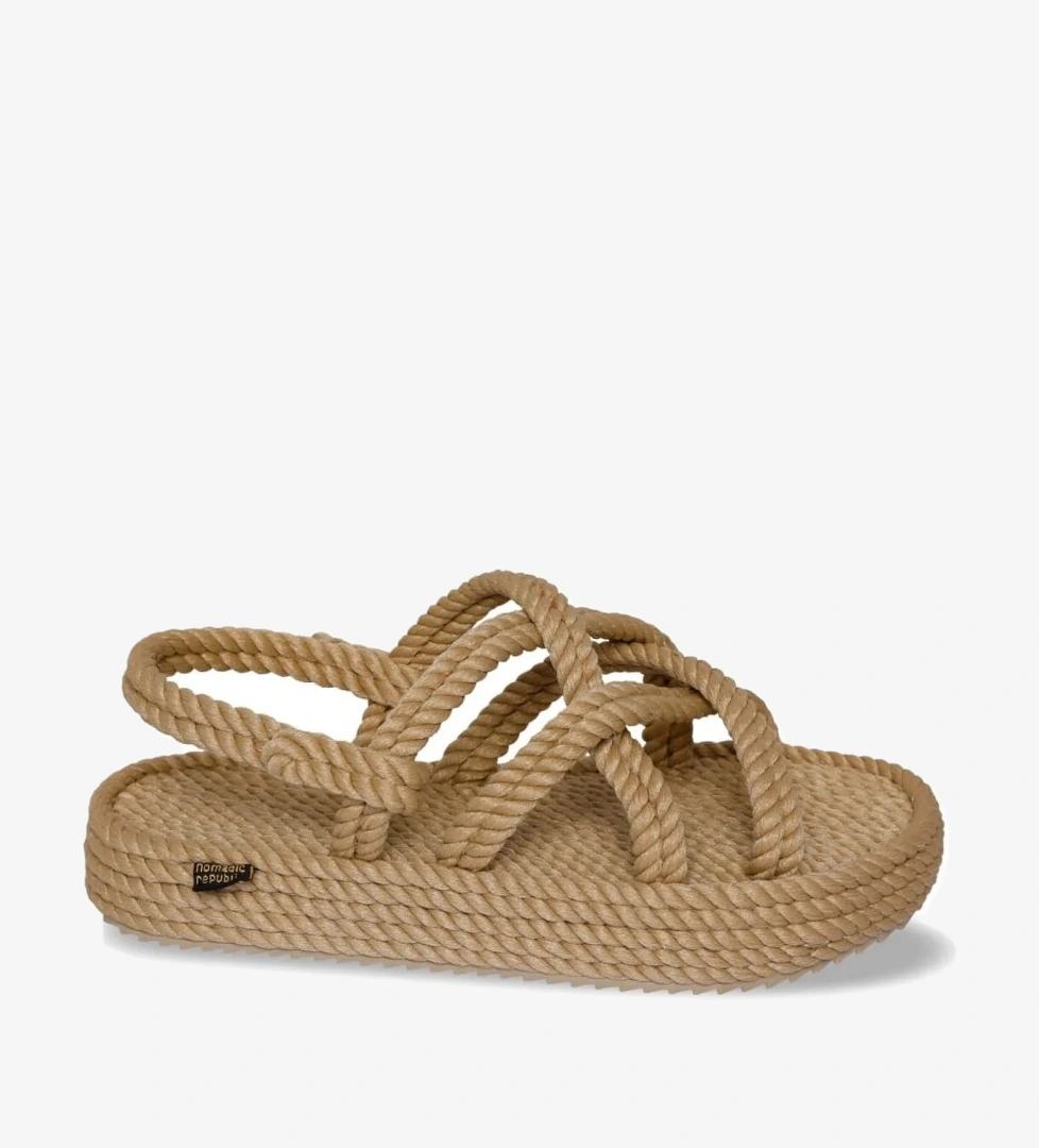 Nomadic Republic Bodrum Platform Bej Kadın Sandalet model görseli