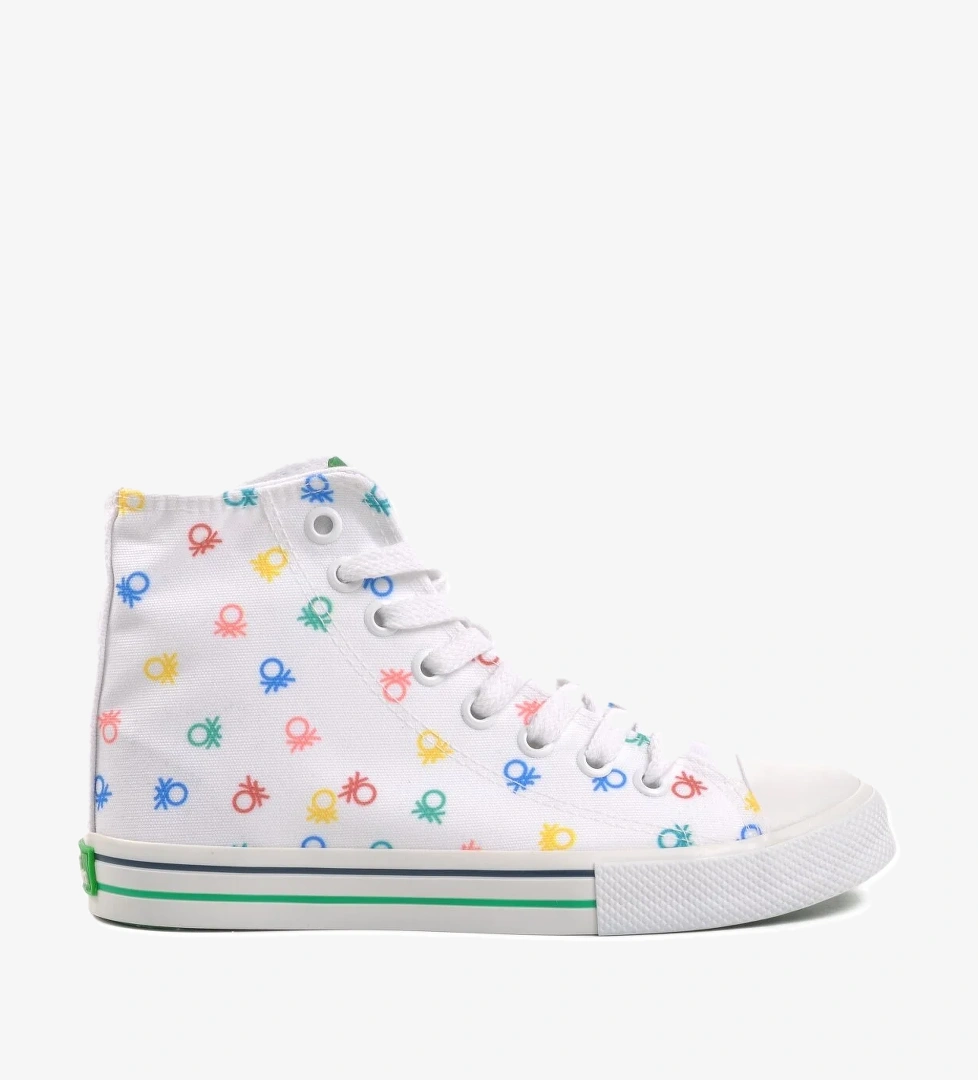 Benetton United Colors Of Bn-30185 Beyaz Kanvas Hi Sneaker model görseli