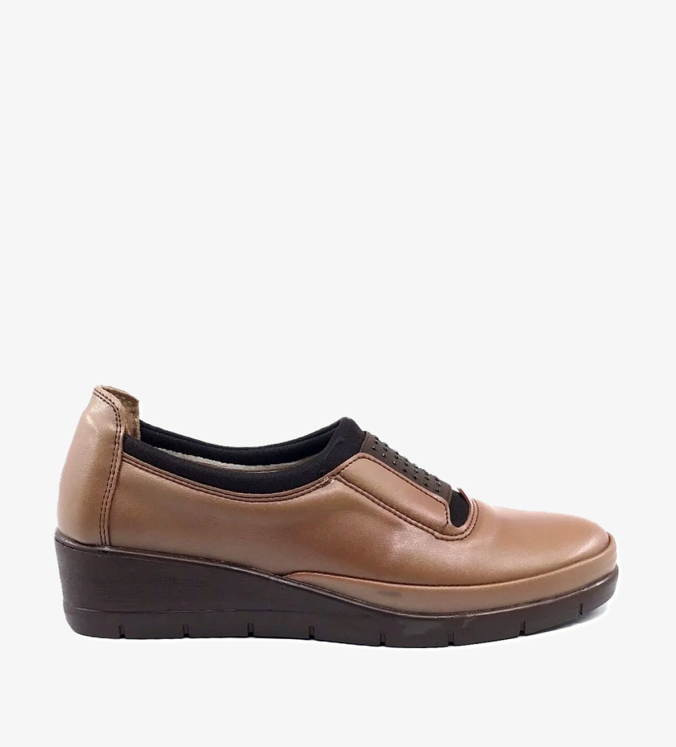 Y 67 Özel Topuk Jeli Vizon Günlük Bayan Ayakkabı - Görsel 1