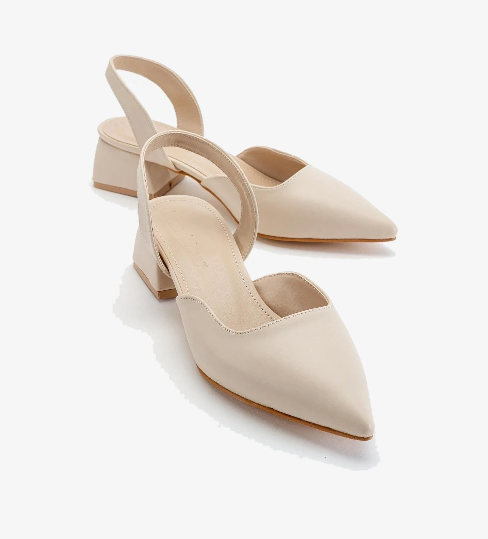 Kadın Topuklu Sandalet TEN CİLT