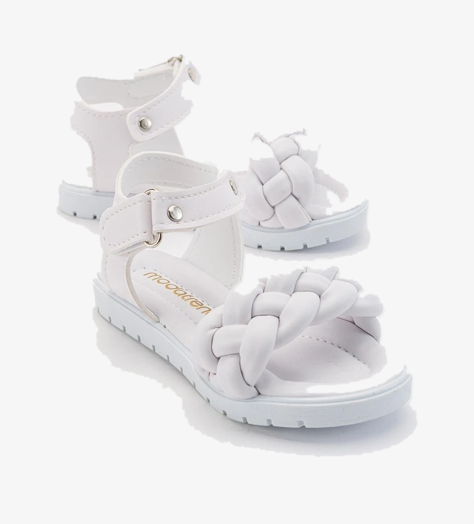 Ccway Cırtlı Örgülü ÇocukSandalet 24-29 BEYAZ model görseli