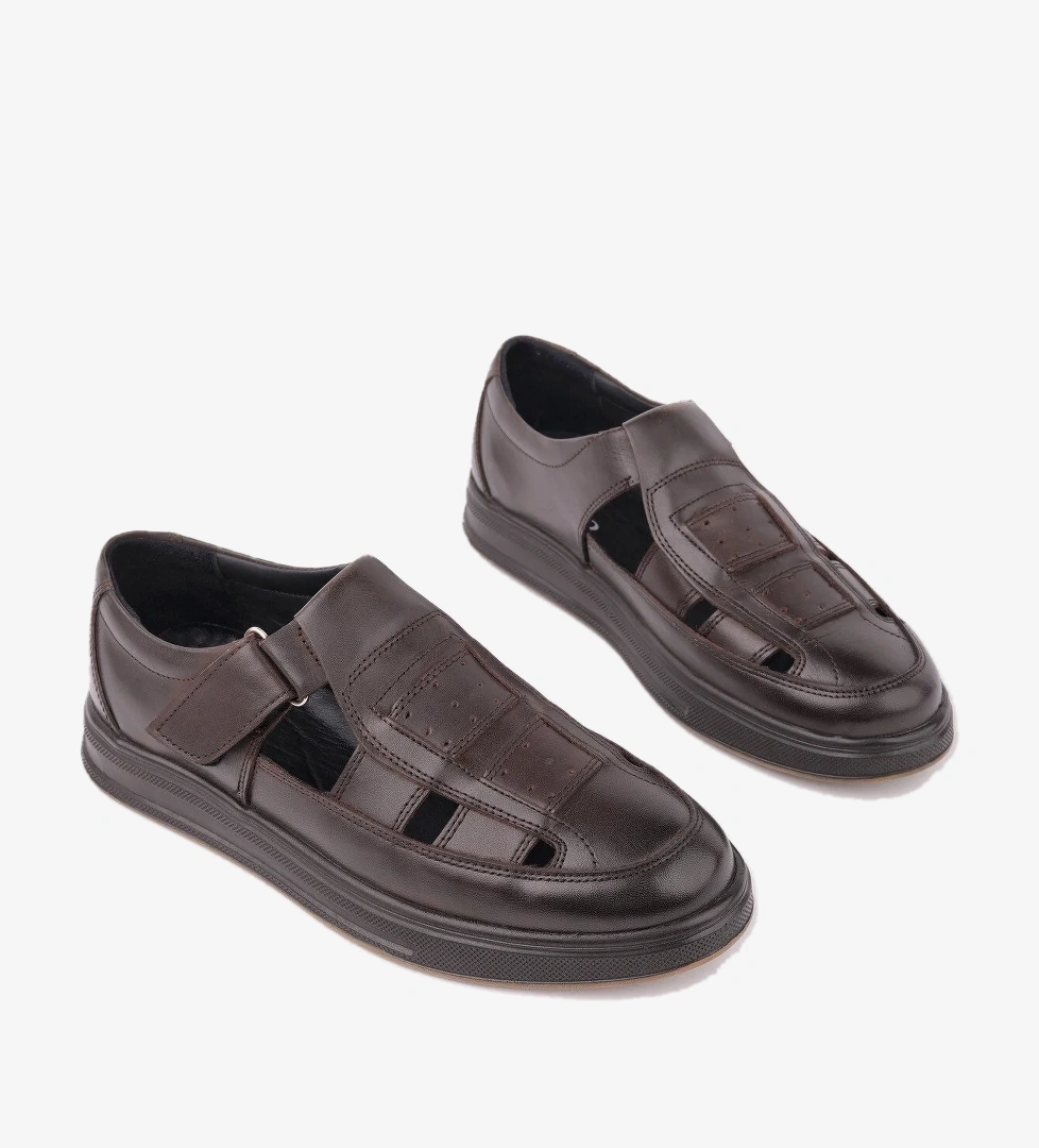 Oliver Garantili Erkek Günlük Klasik Hakiki Deri Rahat Ortopedik Sandalet