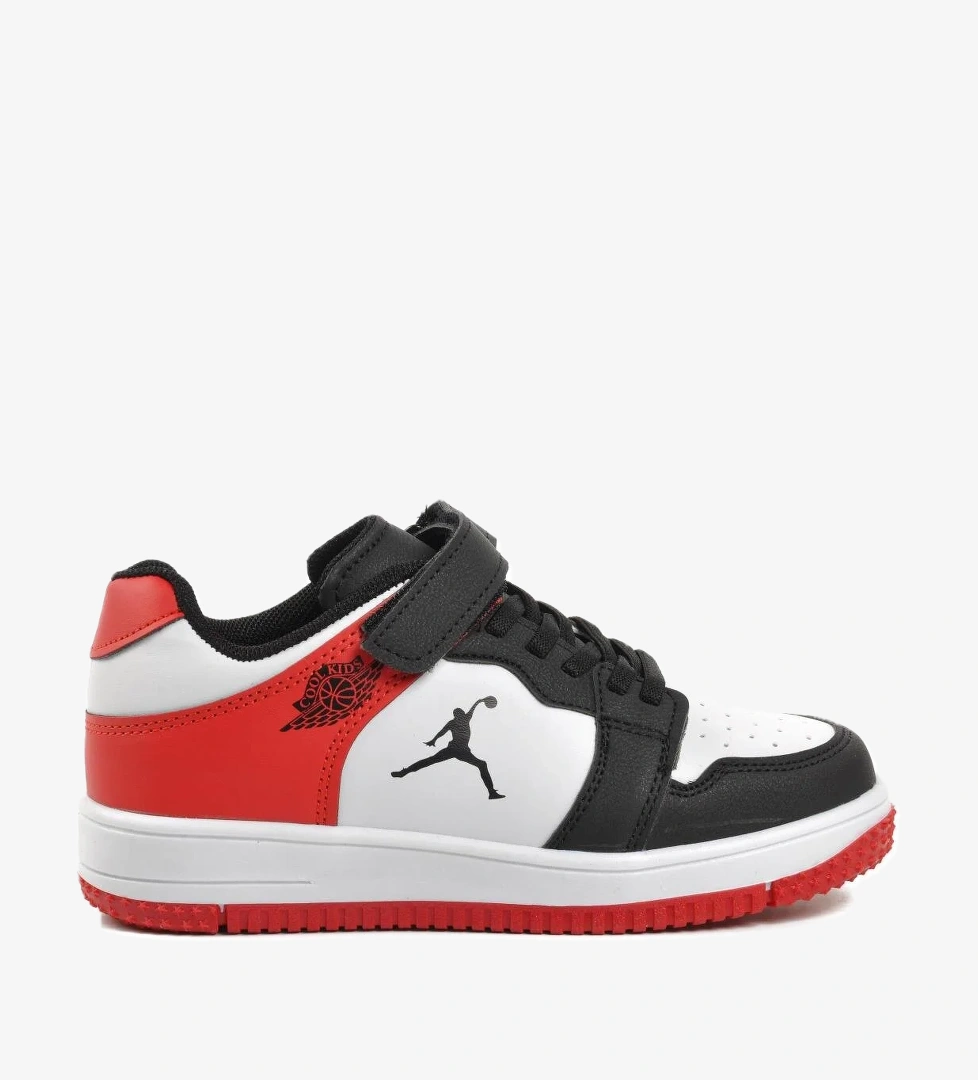 Haykat Kısa-F Siyah-Beyaz Çocuk Sneaker