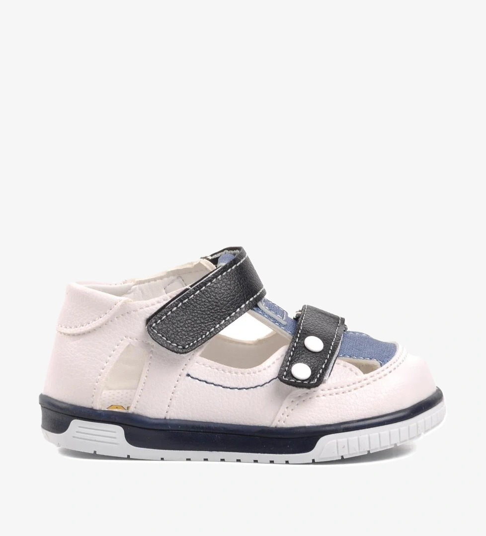 Arz 3200-B Beyaz-Kot Mavi Bebek Günlük Ayakkabı - Görsel 1