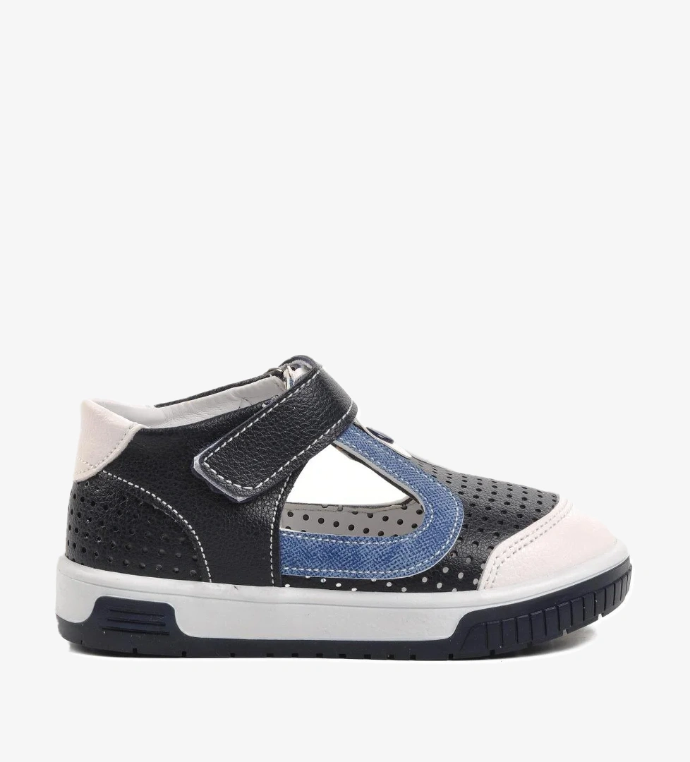 Arz 3000-B Lacivert-Beyaz-Kırmızı Bebek Günlük Ayakkabı - Görsel 1