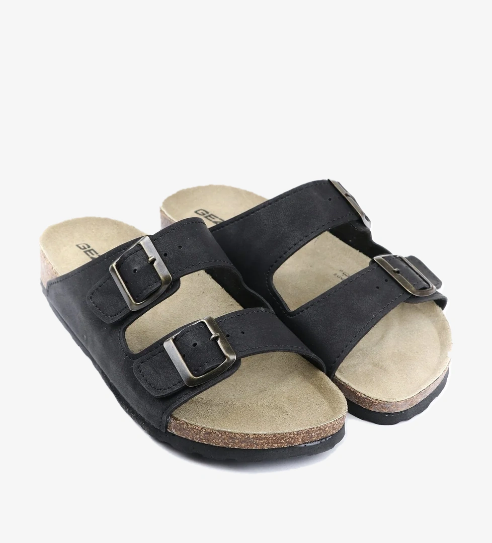 Yazlık Mantar Taban İki Toka Erkek Terlik - Görsel 1