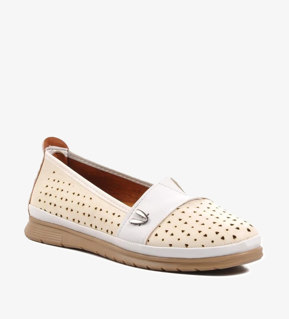 020 Beyaz-Nut Kadın Günlük Ayakkabı