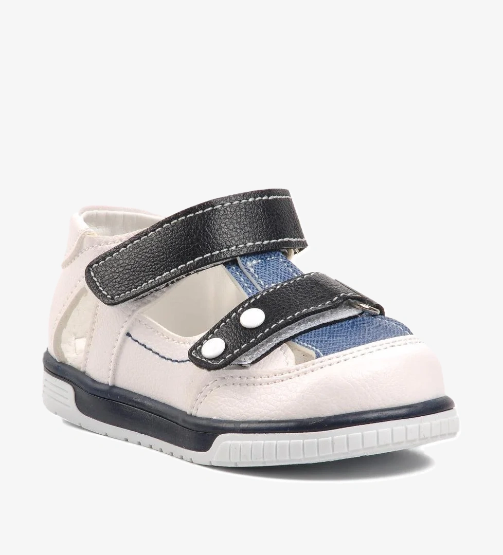 Arz 3200-B Beyaz-Kot Mavi Bebek Günlük Ayakkabı - Görsel 1