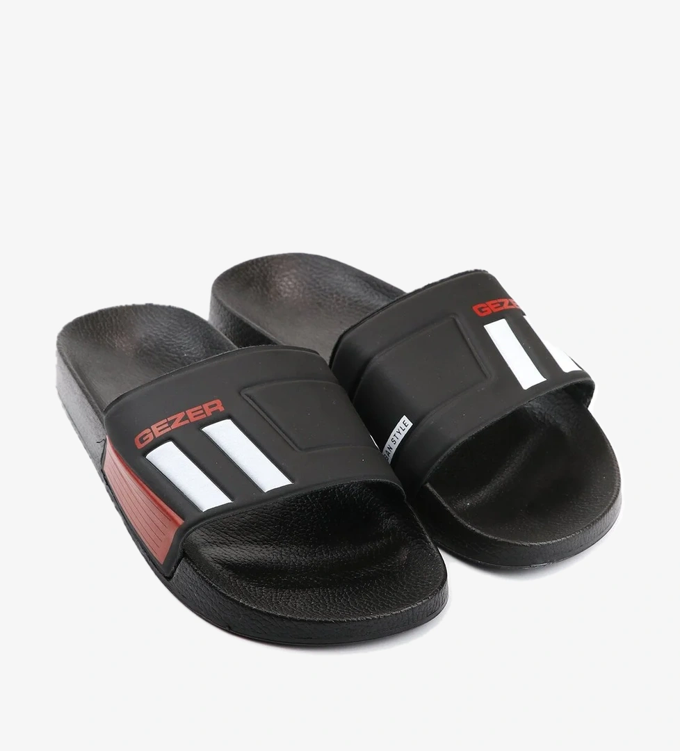 Gezer Gezer Siyah Yazlık Erkek Terlik Sandalet & Terlik | Flo Siyah - 1. görsel