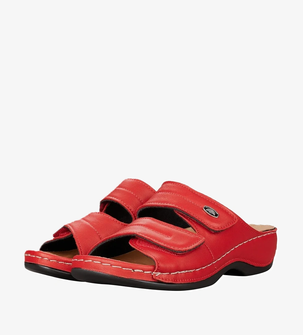 Gezer Kadın Ayarlanabilir Hakik Deri Terlik - Görsel 1