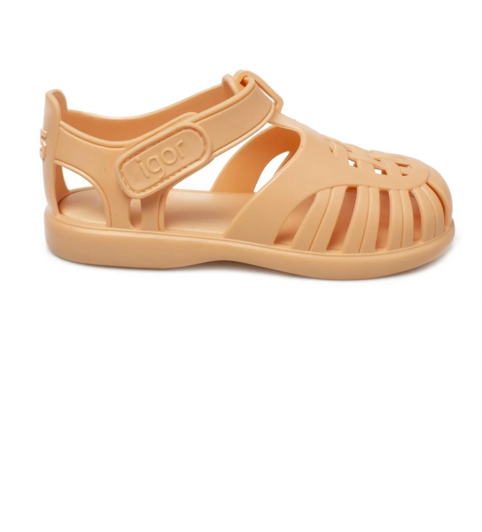 10271 K Tobby Solid Turuncu Kız Çocuk Sandalet