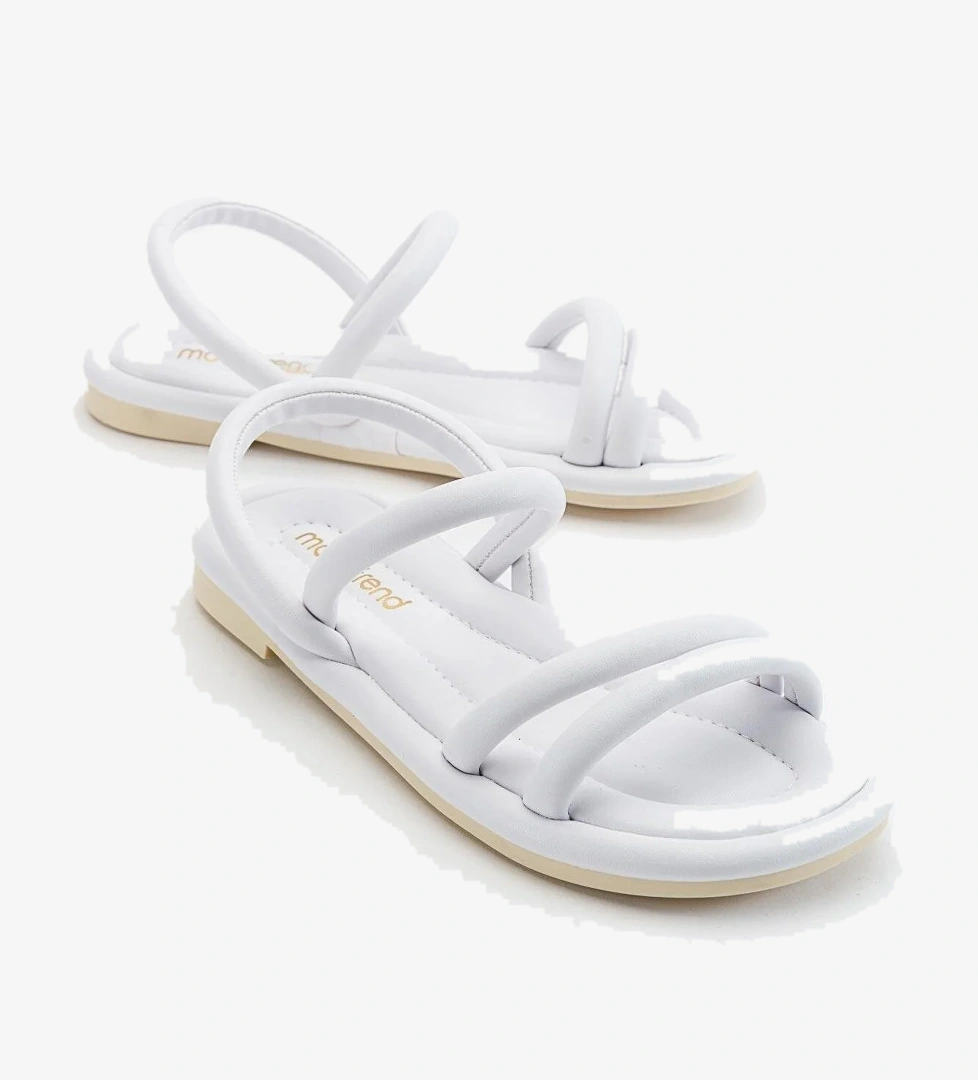 2 Biyeli Kadın Sandalet BEYAZ