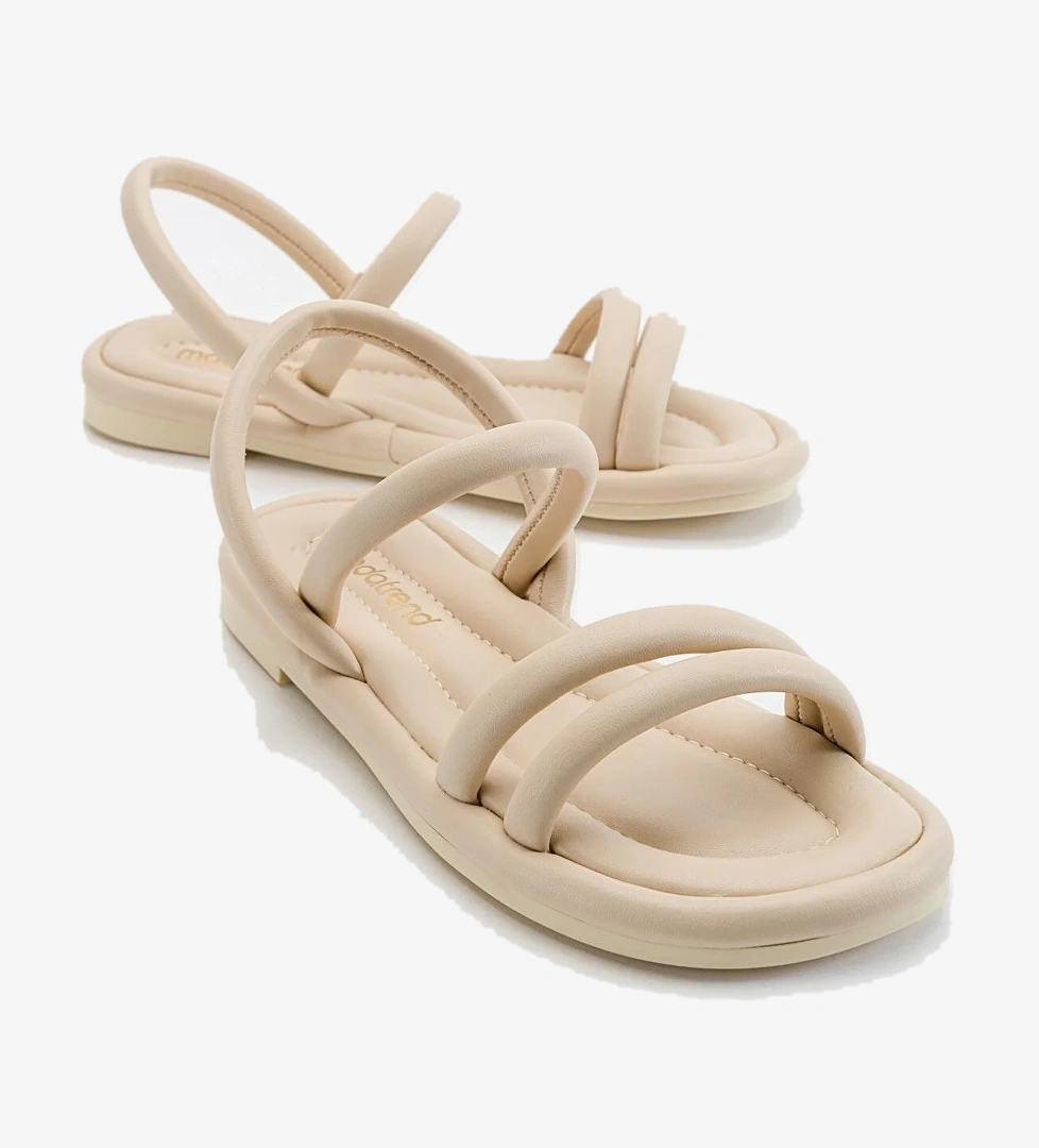 2 Biyeli Kadın Sandalet BEJ