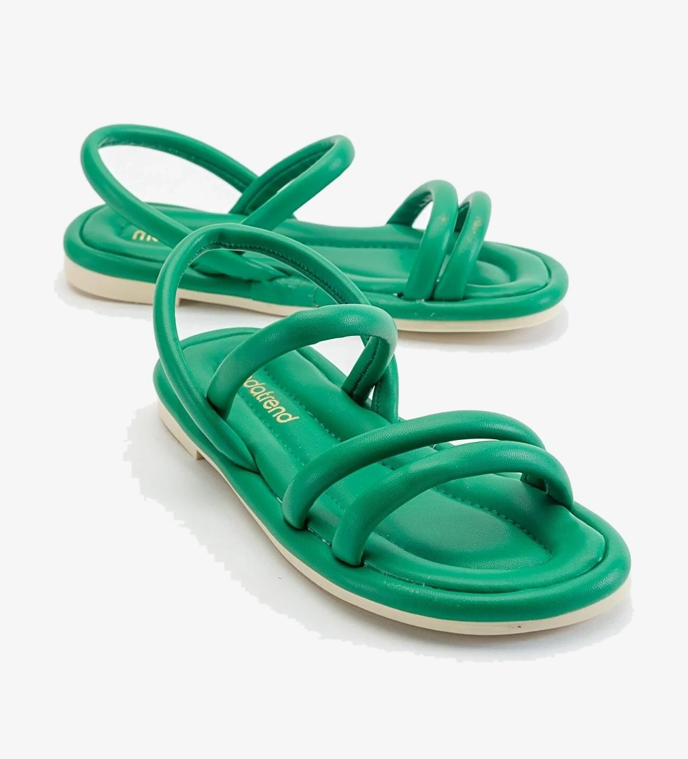 2 Biyeli Kadın Sandalet ÇİMEN YEŞİLİ