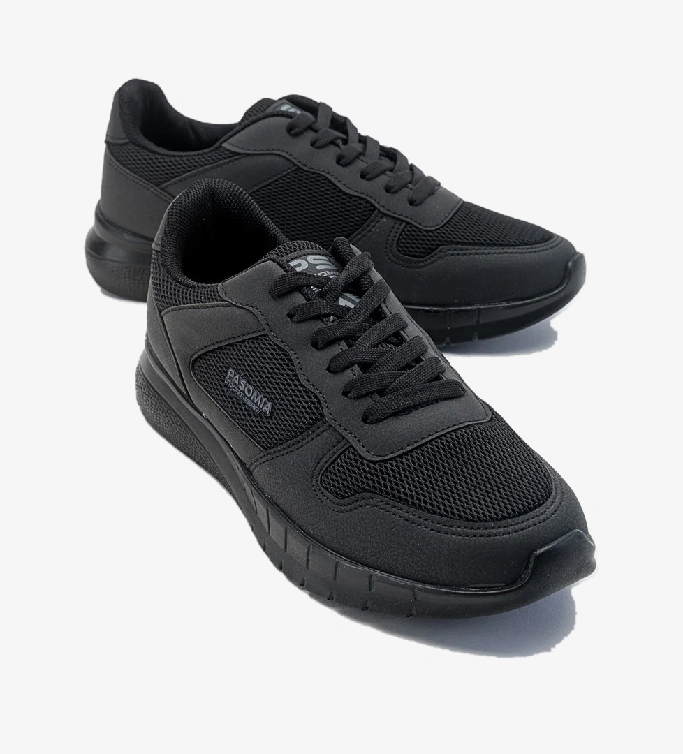 Anorak Bağcıklı Kadın Spor Ayakkabı SİYAH SİYAH