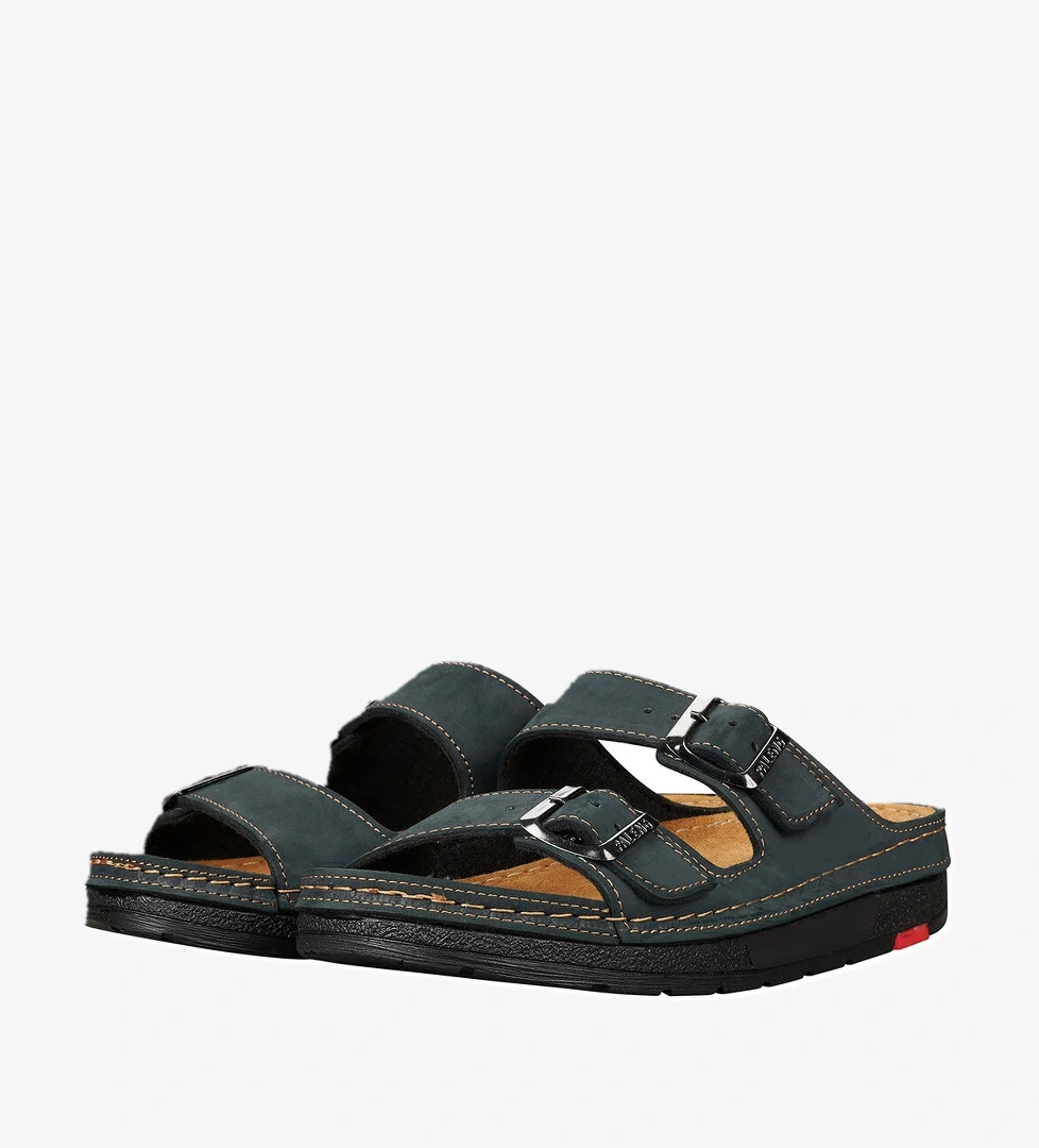 Paleng Gezer Yazlık Hakiki Deri Erkek Terlik - Görsel 1