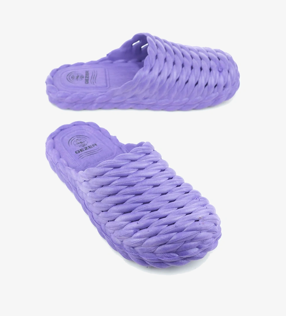 Gezer Gezer Mor Yazlık Kaydırmaz Taban Islak Zemin Kadın Terlik Sandalet & Terlik | Flo Mor - 1. görsel
