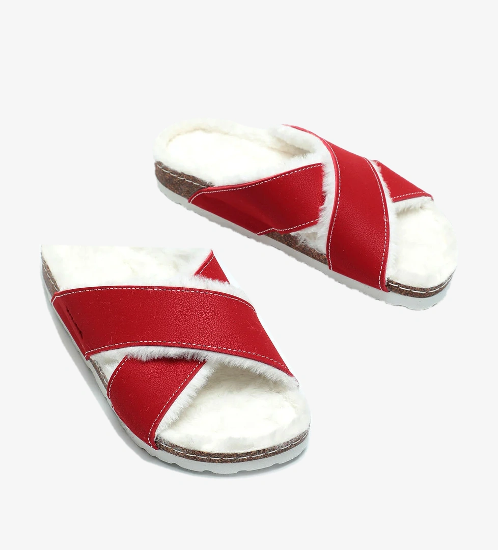 Gezer Mantar Taban Kışlık Kadın Terlik - Görsel 1