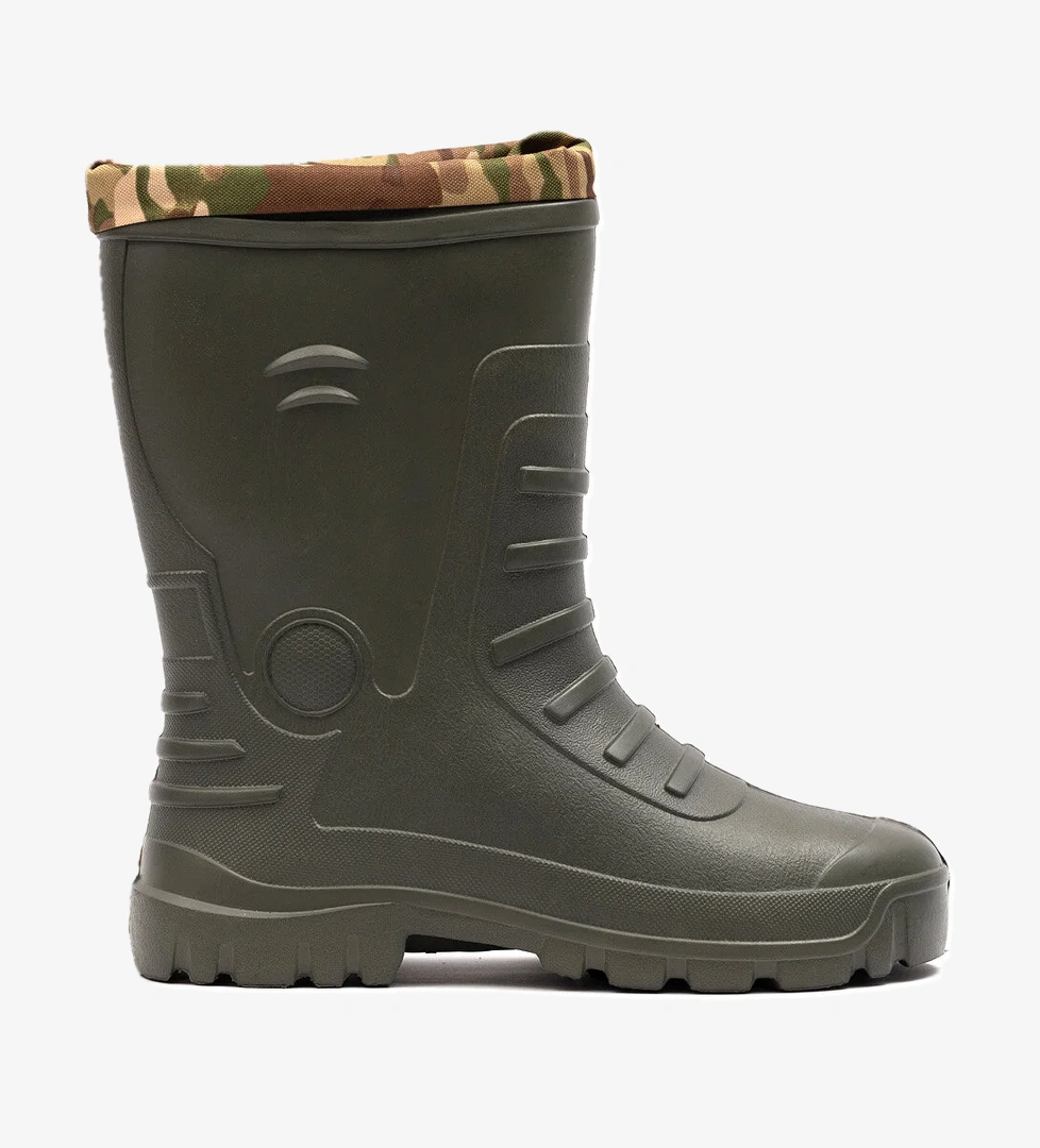 Kışlık Erkek Çoraplı Kısa Fır Çizme - Görsel 1