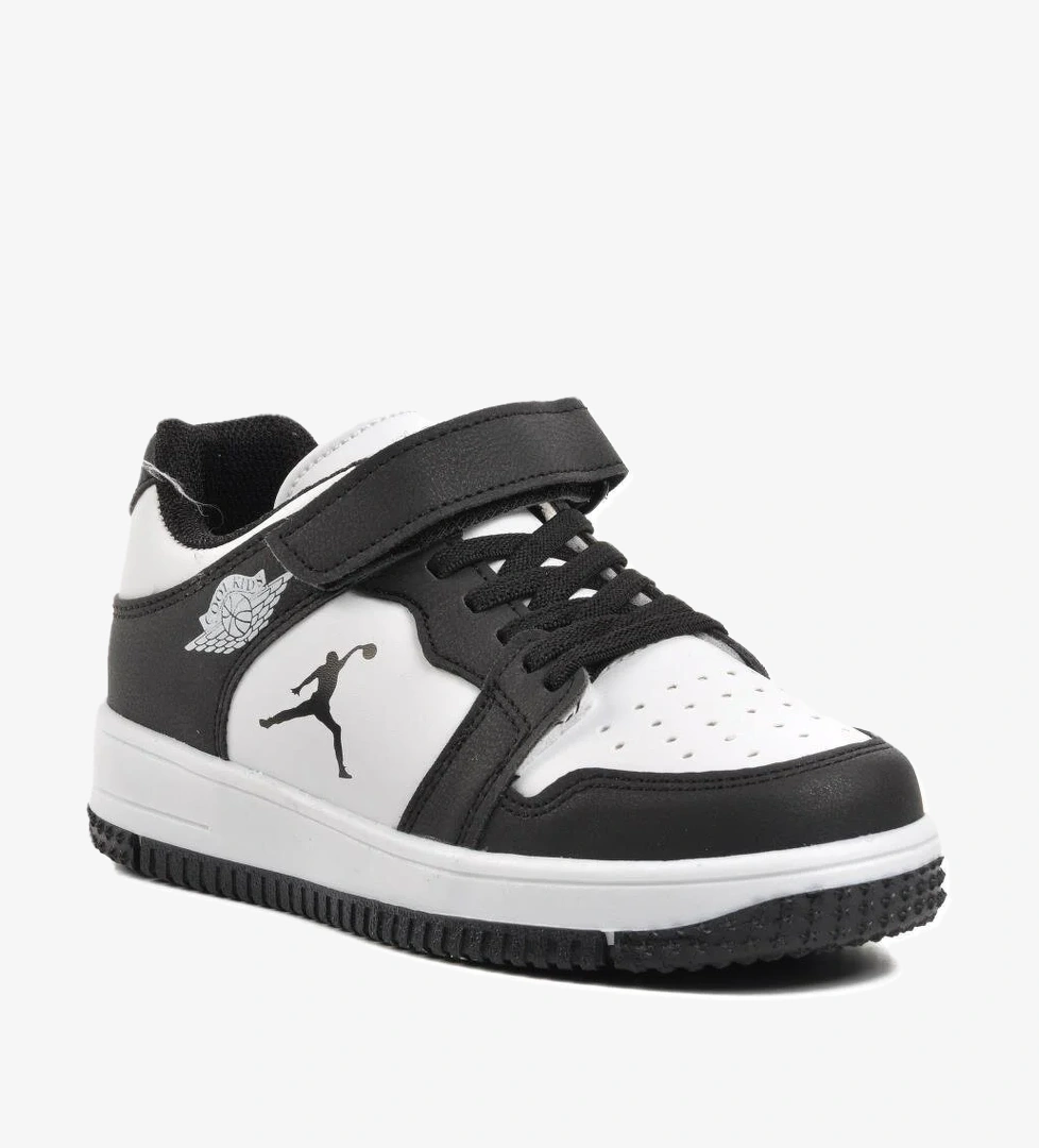 Haykat Kısa-F Siyah-Beyaz Çocuk Sneaker