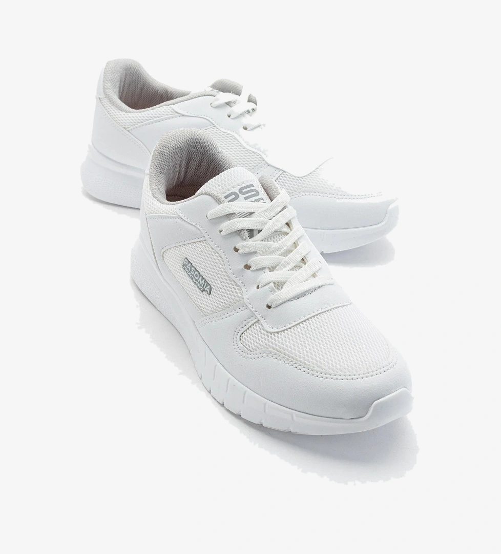 Anorak Bağcıklı Kadın Spor Ayakkabı BEYAZ BEYAZ