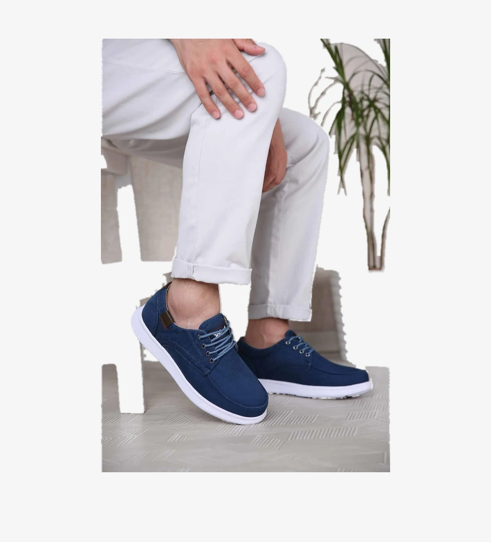 Erkek Bağcıklı Spor Ayakkabı MAVİ