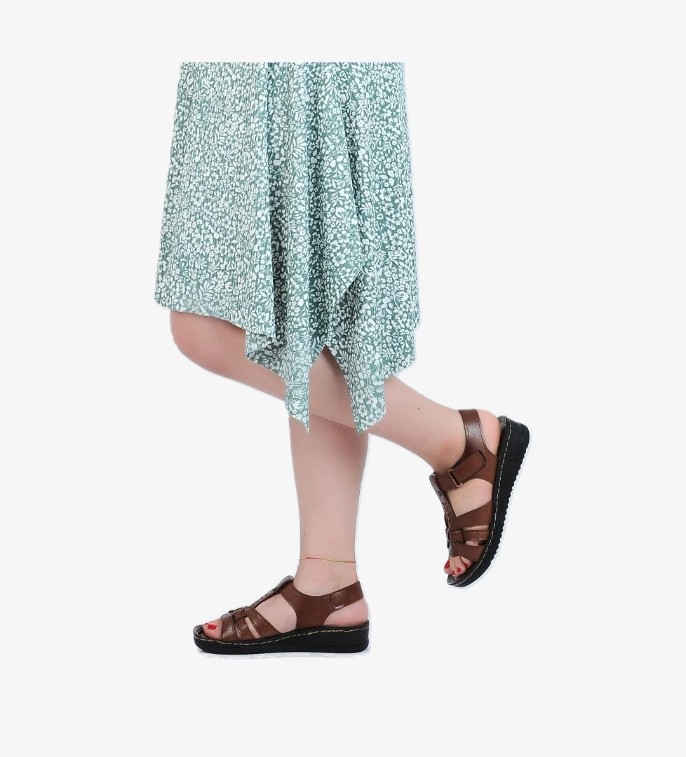 58412 Polero Kadın Düz Yazlık Sandalet