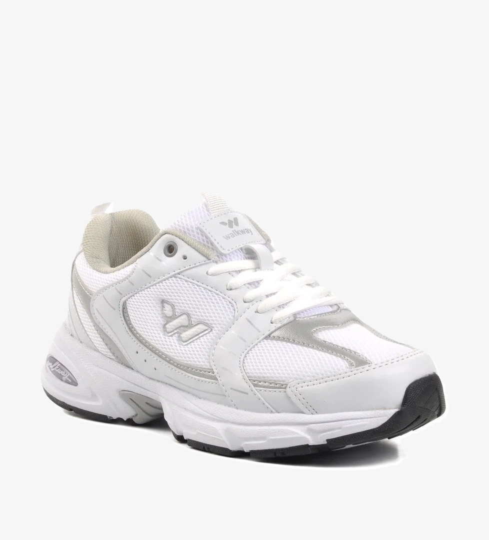 Run Beyaz-Gümüş Unisex Koşu Ayakkabısı - Görsel 1