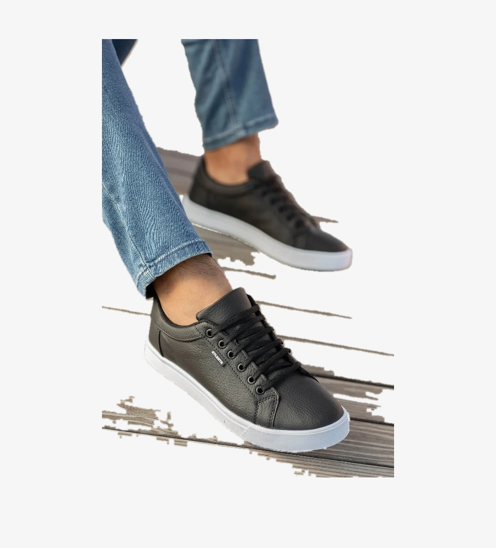 Ccway Erkek Spor Ayakkabı Si̇yah Beyaz model görseli