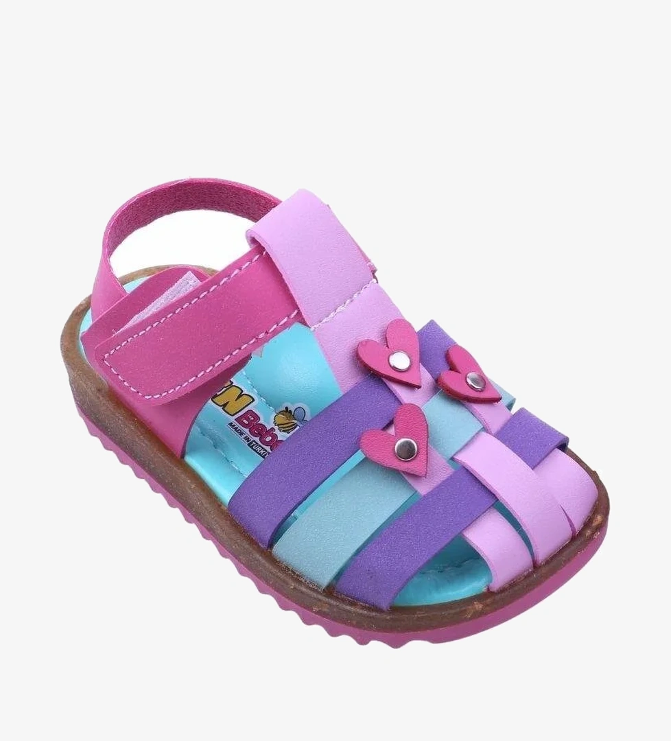 Arzen-2879 Kız Bebek Ortopedik Sandalet Ayakkabı