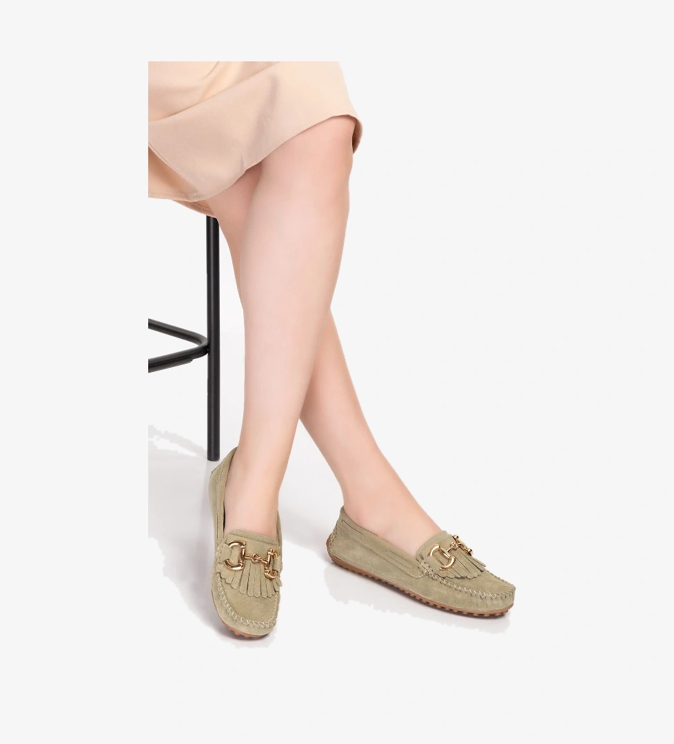 Gondol Hakiki Deri Süet Esnek Hafif Rahat Loafer sw.755