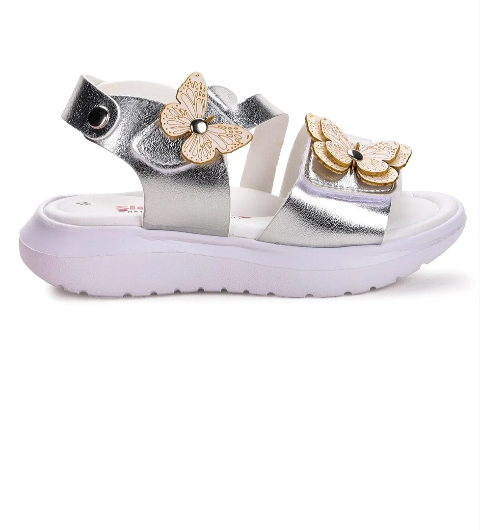 Ortopedik Kız Çocuk Sandalet Şb 1010 Gümüş