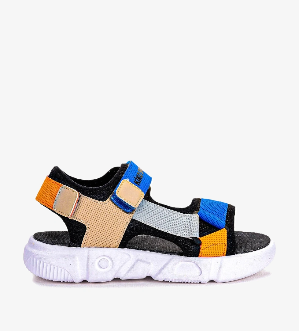 Cırtlı Yürüyüş Erkek Çocuk Sandalet 2722-27 Saks - Görsel 1